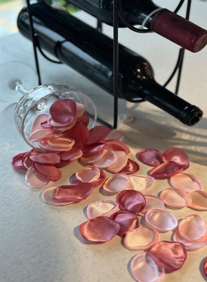 DAIBN 200pcs Silk Pink Roses Bridal Shower Confetti,Wedding Pink Petals Decorations,Flower Girl Wedding Birthday Party Decorations,Table Centerpieces Anniversary Romantic Night Decorations (Color1) - Image 5