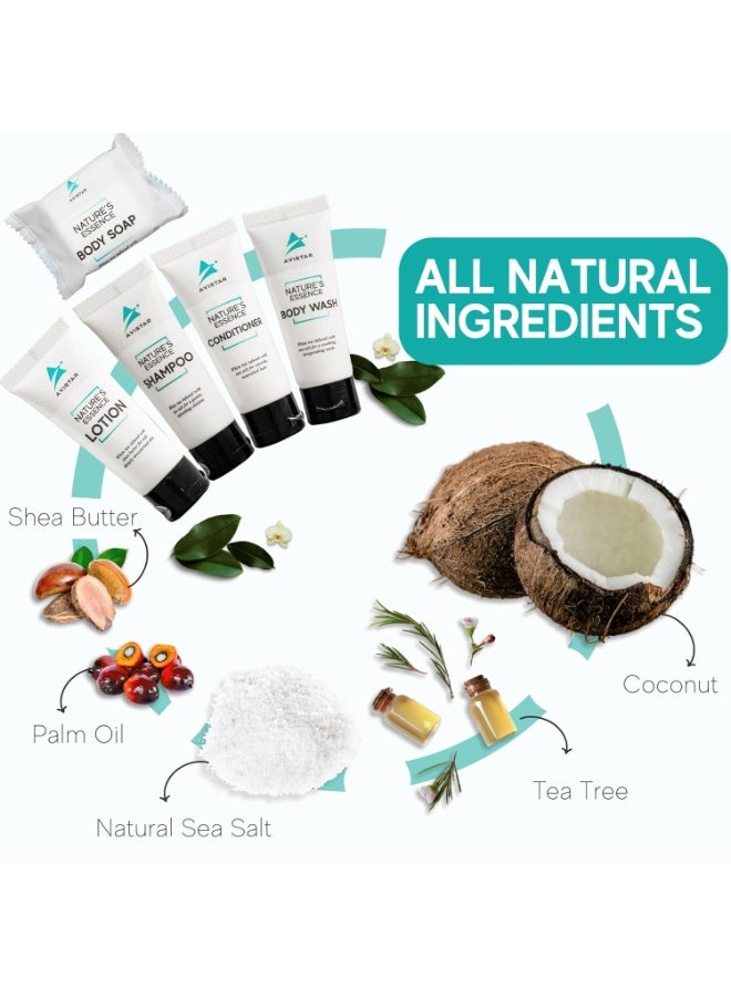 Avistar 90 Piece Hotel Soap & Bulk Toiletries - Travel Essentials for Hosts & Guests - Hotel Shampoo & Conditioner Supplies for Guests, Hotel Toiletries Bulk Set, Mini Bulk Travel Size Toiletries - Image 5