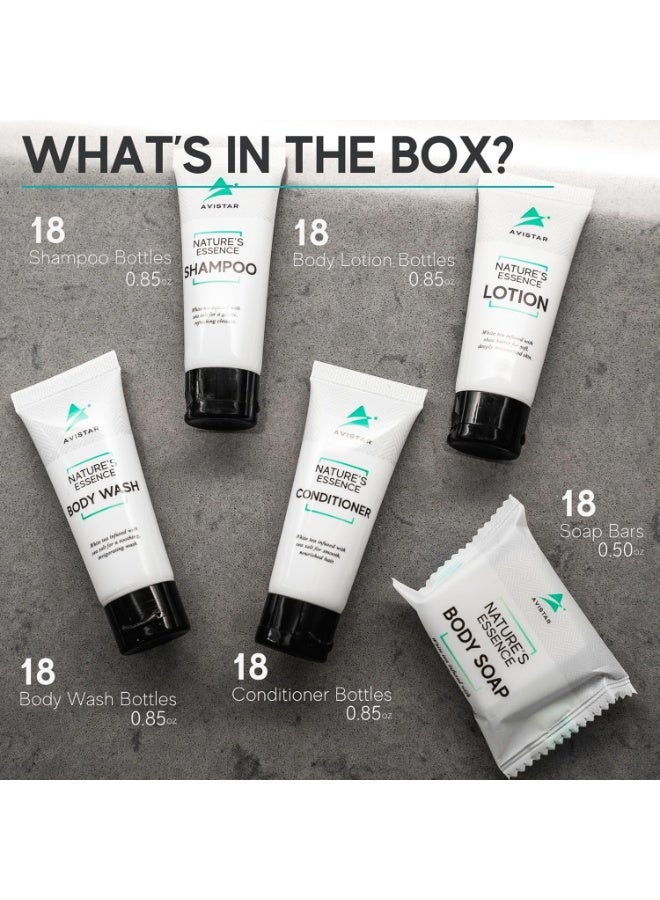 Avistar 90 Piece Hotel Soap & Bulk Toiletries - Travel Essentials for Hosts & Guests - Hotel Shampoo & Conditioner Supplies for Guests, Hotel Toiletries Bulk Set, Mini Bulk Travel Size Toiletries - Image 3