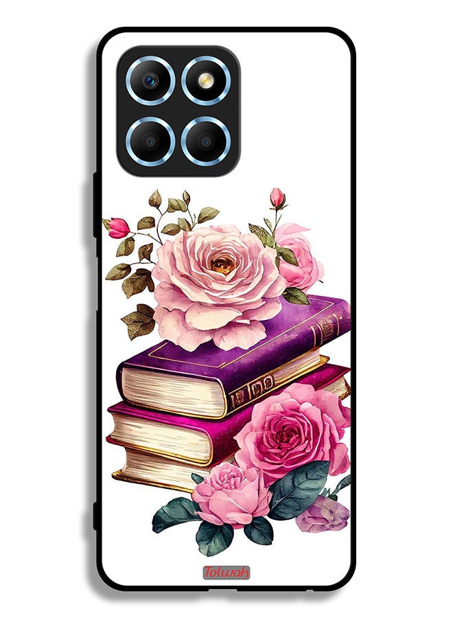 Tolwak Honor X6 Protective Case Cover Roses And Books - Image 1