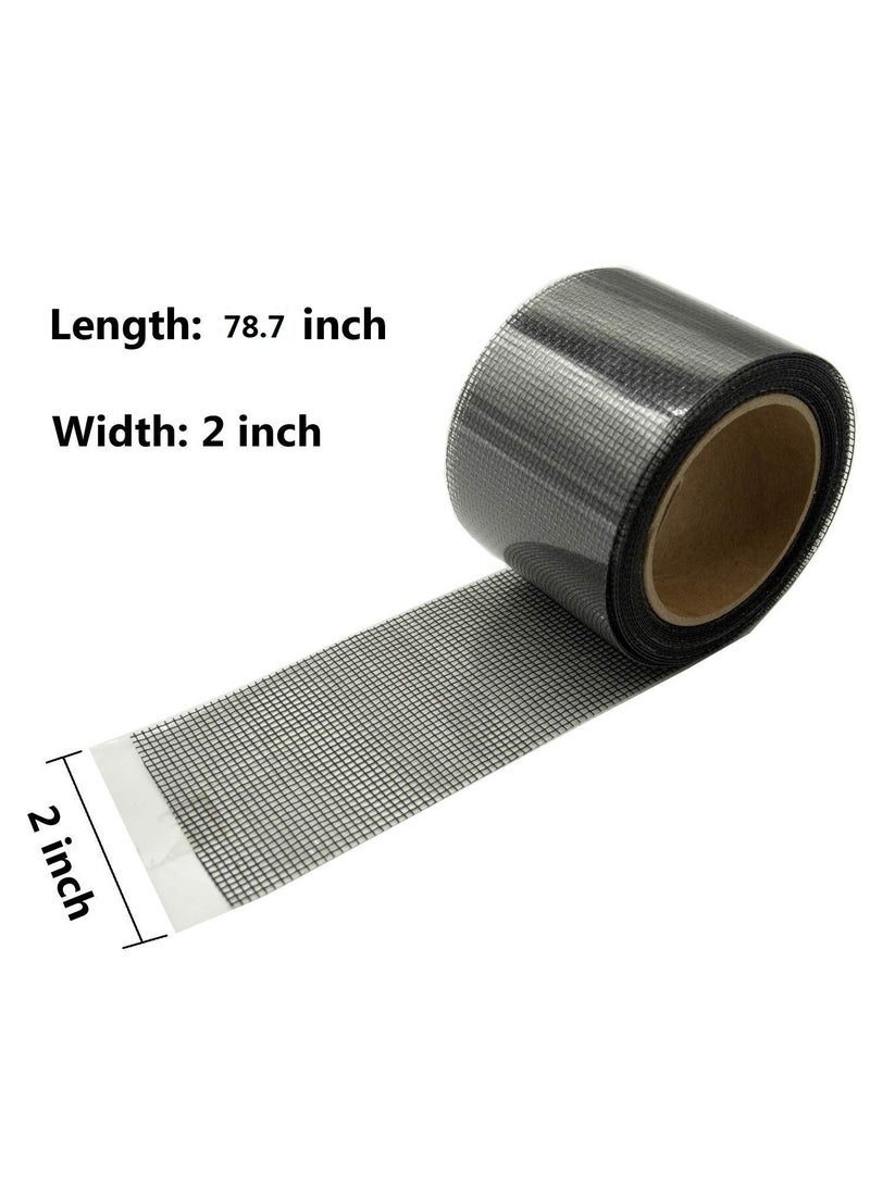 SYOSI Screen Patch Repair Kit, Door Window Screen Repair Tape Fiberglass Covering Mesh, 3-Layer Strong Adhesive & Waterproof Repair Holes Tears Prevent Mosquitoes Insects - Image 3