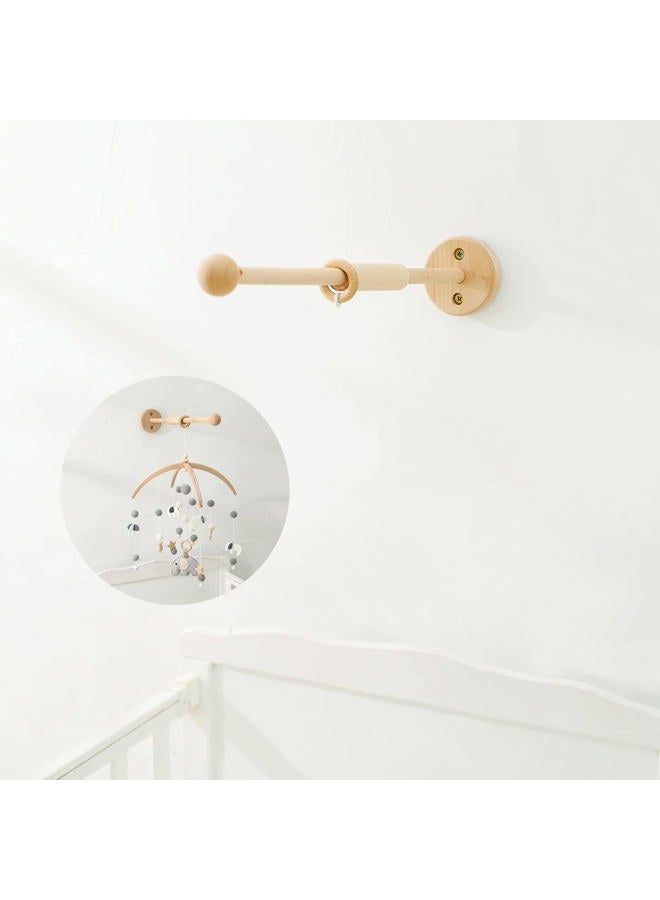 let's make Crib Mobile Wooden Arm, 21.6 inches Wall Mounted Suitable for All mobiles | 100% Natural Beech Mobile Hanger Mount Wall Holder | Nursery Decor for Sturdy Mobile for Newborn Boys and Girls - Image 1