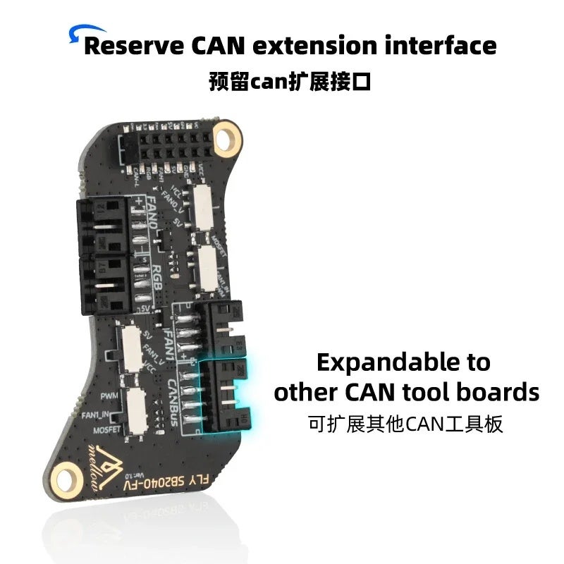 ميلو إلكترونيات Mellow Fly-SB2040 V3 CAN Toolhead Board for Voron 2.4 / Trident StealthBurner, Klipper / Rrf, EFD - Image 5