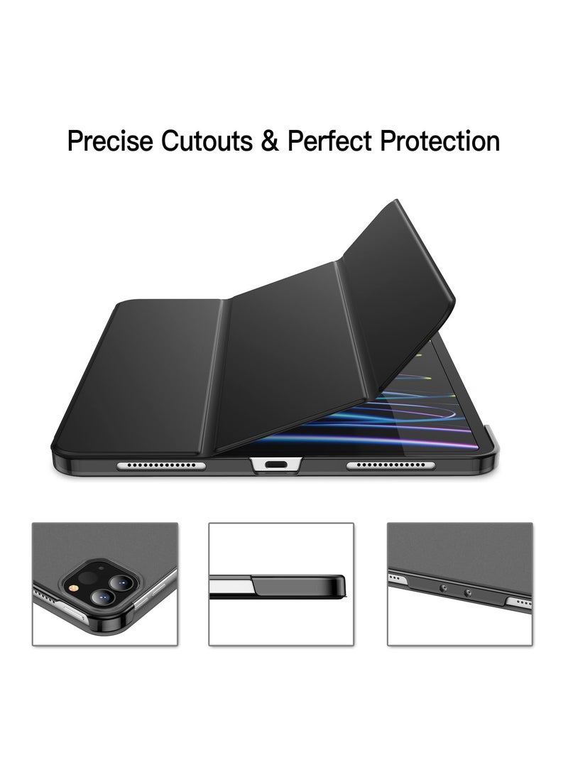 Jetech Case for iPad Pro 11 Inch, 2022/2021/2020 Model, Slim Stand Hard Back Shell Smart Cover with Auto Wake/Sleep (Black) - Image 3