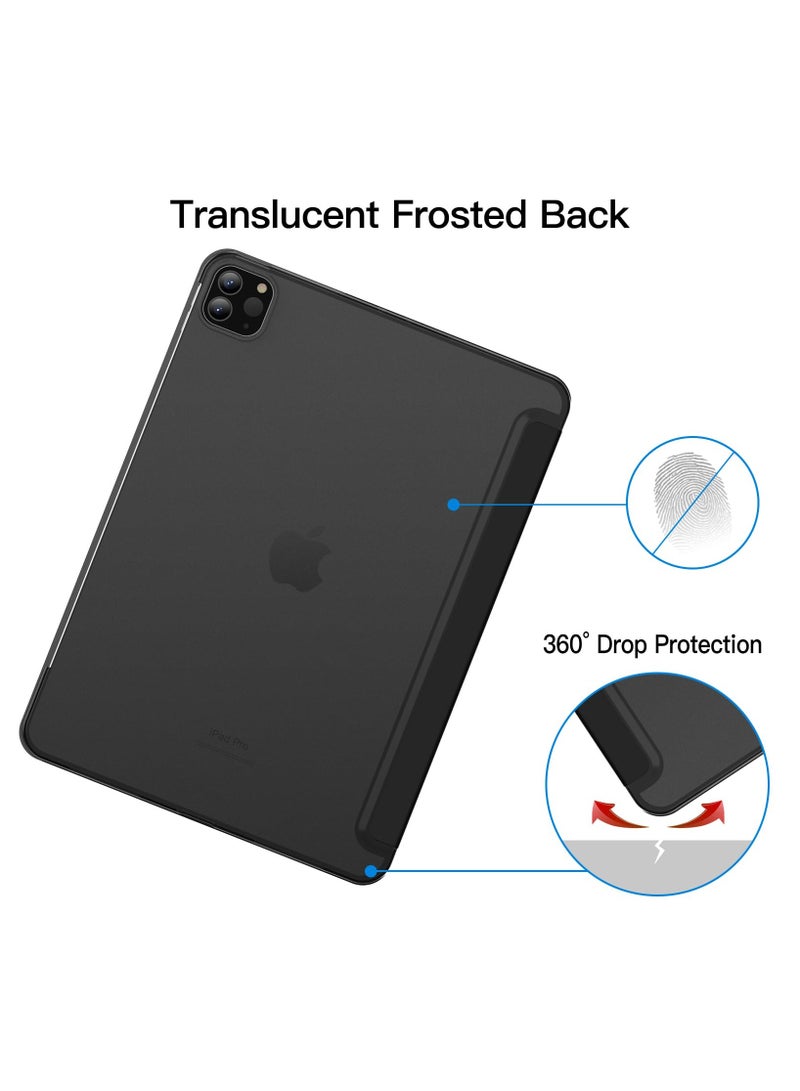Jetech Case for iPad Pro 11 Inch, 2022/2021/2020 Model, Slim Stand Hard Back Shell Smart Cover with Auto Wake/Sleep (Black) - Image 4