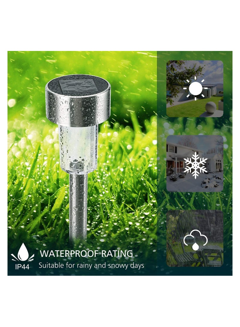 SYOSI Solar Lights Outdoor, 6 Pack solar pathway lights outdoor, Waterproof, LED Landscape garden lights Solar Powered, Outdoor Lights Solar Garden Lights for Pathway, Walkway, Patio, Yard, Driveway - Image 5
