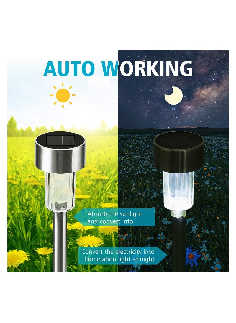 SYOSI Solar Lights Outdoor, 6 Pack solar pathway lights outdoor, Waterproof, LED Landscape garden lights Solar Powered, Outdoor Lights Solar Garden Lights for Pathway, Walkway, Patio, Yard, Driveway - Image 4