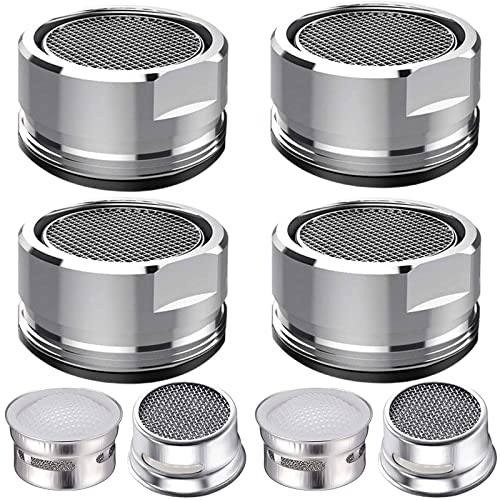 MOILINJAEY 4Pcs Faucet Aerator 4 Pack Kitchen Sink Aerator Replacement Parts With Brass Housing 15/16 Inch Male Thread Aeratorwith gasket for kitchen and bathroom - Image 1