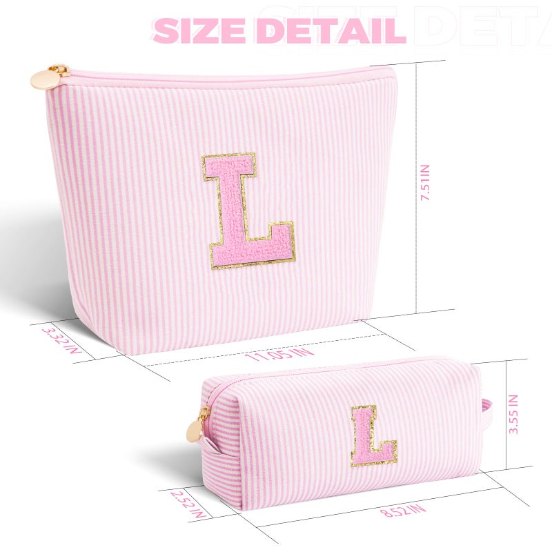 Btffitting Easter Birthday Gift for Kids Teen Girls | Dance Recital Gifts for Girls | Cosmetic Bag Daughter Sister Gifts Birthday for Women Teacher Preppy Makeup Bag - Pink,L - Image 5