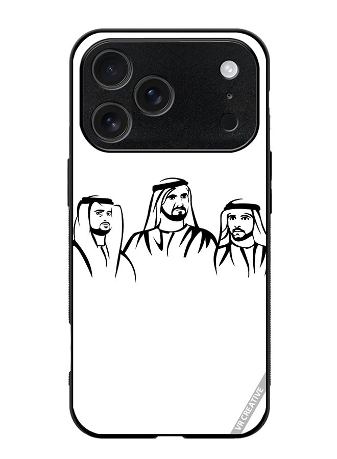 VR CREATIVE Protective Case Cover For Apple iPhone 17 Pro Max Sheikh Mohammed Bin Rashid Al Maktoum Design Multicolour