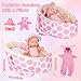 deAO 13 Baby Doll Playset with Bassinet Carrier Bed Baby Doll Accessories Including Pillow Clothes Pacifier Pretend Play Set Gifts for Girls Ages 3 - Image 4