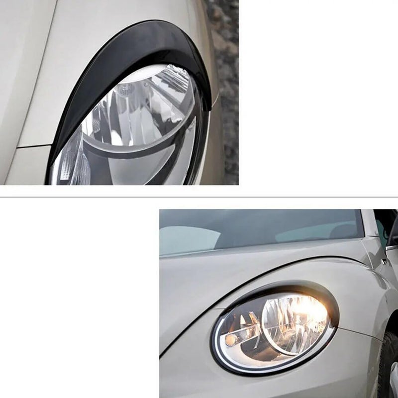 DEMULAX Glossy Black Headlight Eyebrow Trim for VW Beetle A5 - Image 5