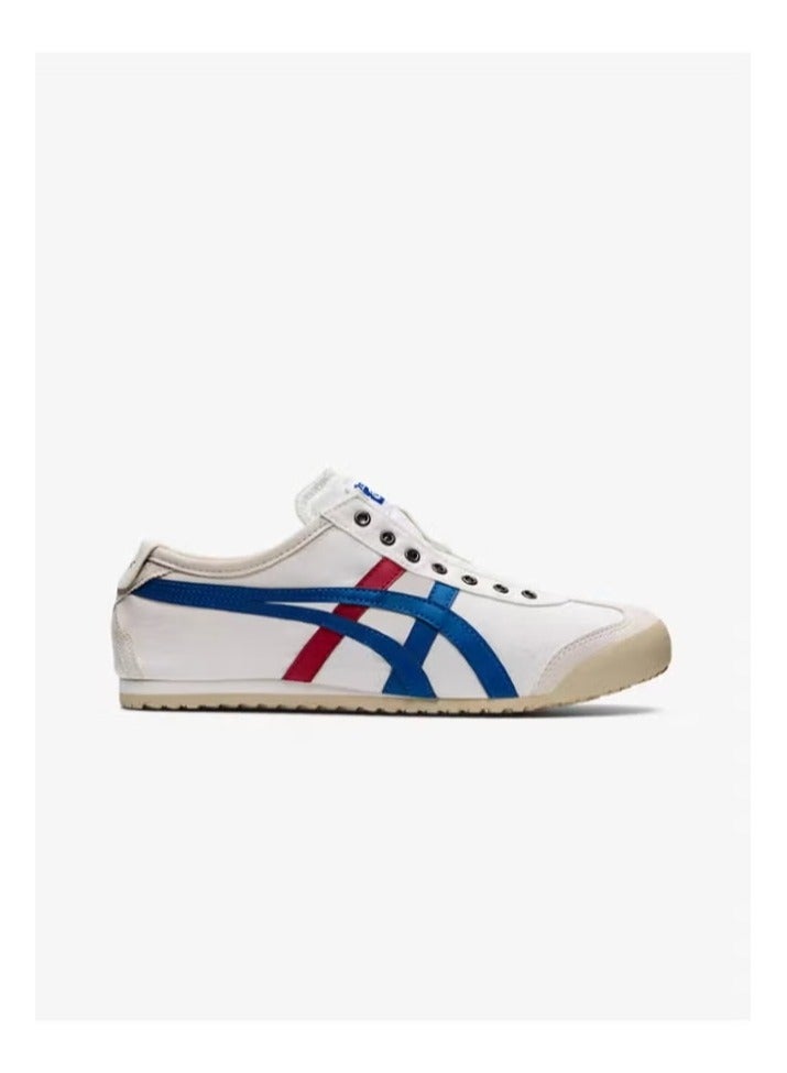 Onitsuka Tiger MEXICO 66 Slip-On Canvas Casual Colorblock Sneaker White/Blue/Red - Image 1