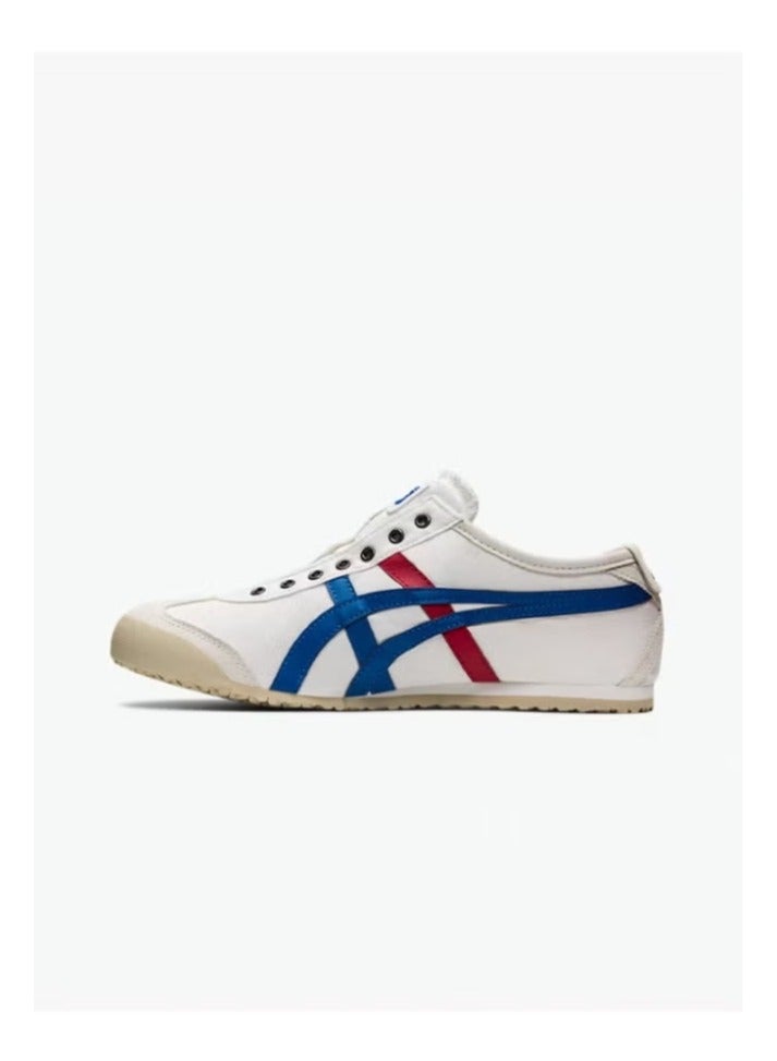 Onitsuka Tiger MEXICO 66 Slip-On Canvas Casual Colorblock Sneaker White/Blue/Red - Image 5