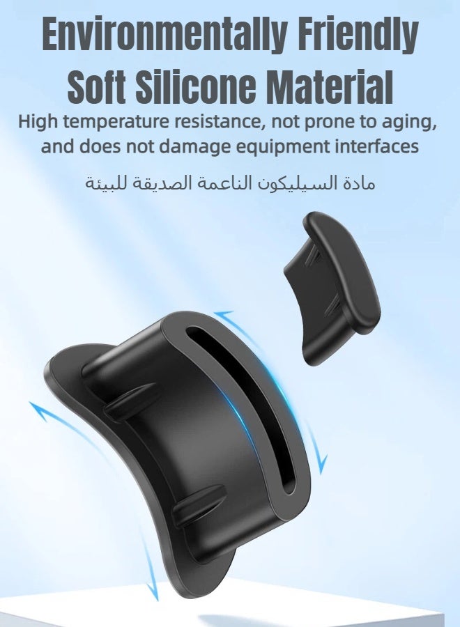 SAMZHE 50‑Pack USB‑C Port Dust Plug, Dust & Moisture‑Proof Silicone Port Blocker Stopper, Type‑C Charging Port Protector Cap for iPhone 15/16/17, Android Phones, Tablets, Headphones (Black) - Image 5
