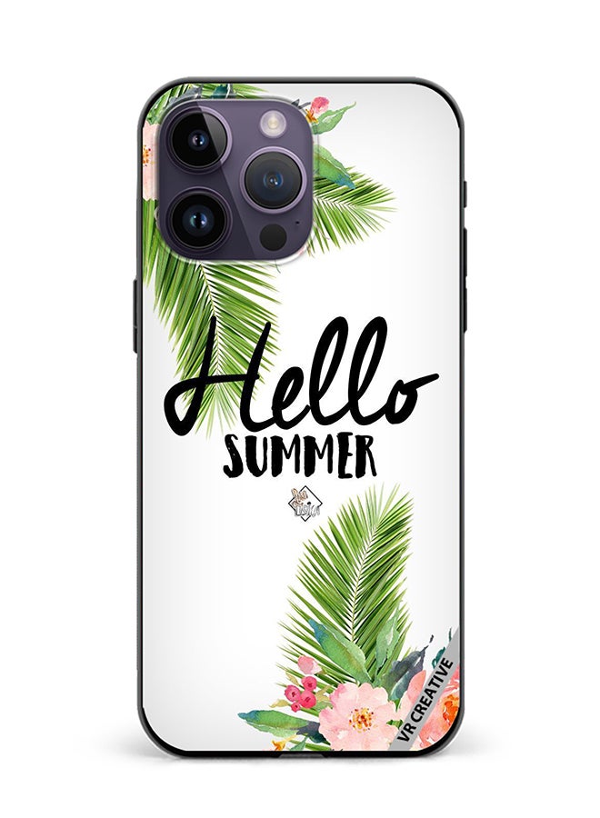 VR CREATIVE Protective Case Cover For Apple iPhone 16 Pro Max Hello Summer Design Multicolour