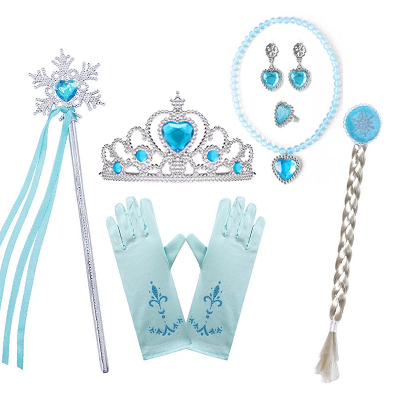 Frozen Glow Dress Princess Aisha Dress Mop Sequins Dress Cos Aisha Girl'S Veil Dress - Image 1
