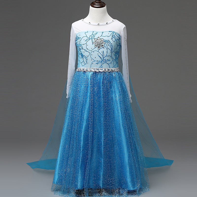 Frozen Glow Dress Princess Aisha Dress Mop Sequins Dress Cos Aisha Girl'S Veil Dress - Image 4