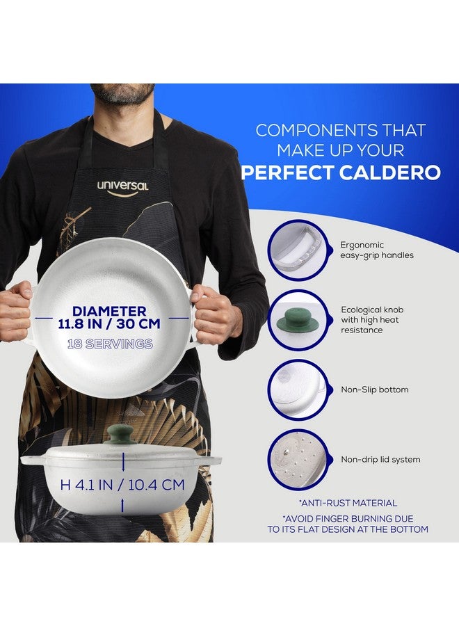 Universal (Medium Size) Caldero 18 Cups - 6.3 QT / 6 L, Stainless Aluminum Pot, Even Heat Distribution and Fast Cooking Dutch Oven Pot, Ergonomic Handles, Ideal for Rice, French Fries, and More - Image 3