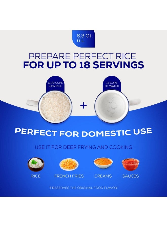 Universal (Medium Size) Caldero 18 Cups - 6.3 QT / 6 L, Stainless Aluminum Pot, Even Heat Distribution and Fast Cooking Dutch Oven Pot, Ergonomic Handles, Ideal for Rice, French Fries, and More - Image 5