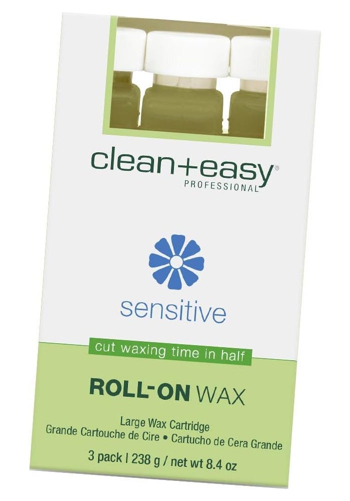 Clean + Easy Sensitive Roll-On Wax Refill - 3 Pack - Image 1