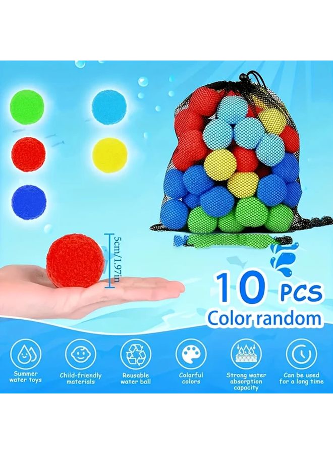 30 Pack Reusable Water Balls Random Color Outdoor Water Fight Pool Party Beach Fun - Image 2