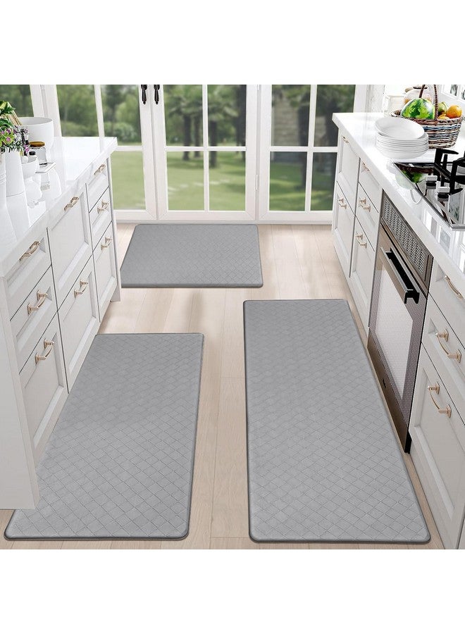 HEBE HEBE Anti Fatigue Kitchen Mats for Floor 3 Piece Set Non Slip Waterproof Comfort Standing Mat Runner for Home Office, Sink, Laundry - Image 1
