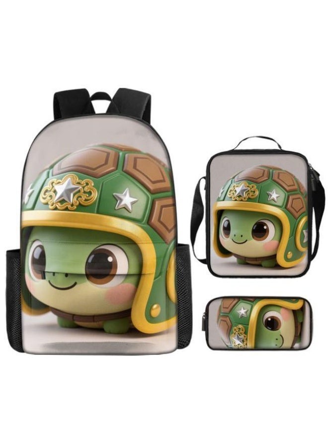Bright Li Fire Unlock the new fashion of childish fun! Three-piece set of bags, cartoon elements for children and teenagers (students, children, friends' outings, mountain climbing, schooling, etc. can be used) - 89  - Image 2