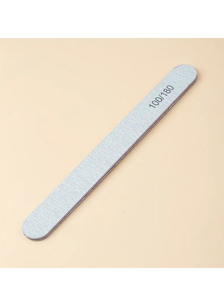 Goolsky Nail Manicure Kit, With 1pc Three-sided Polishing Strip + 1pc Gray White File + 1pc Wood Chip File + 1pc Four-sided Polishing Block + 1pc Mini Sponge File + 1pc Manicure Brush, For Nail Polishing, Shaping - Image 3