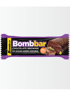 BOMBBAR Chocolate Covered Protein Bar with Chocolate Brownie Flavor No Sugar Added 12x40g  - Image 2