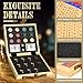 vixflux 21 Inches Horse Racing Game Horse Race Board Games with 11 Luxury Metal HorsesThickened Wood ChessboardChipsCards and Dice Classic Wooden Table Top Board Games for Adults and Family - Image 4