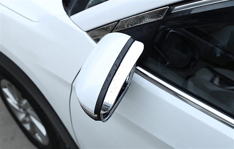 Wivplex 2PCS ABS Chromed Side Door Mirror Eyebrow Shield Cover - Image 4