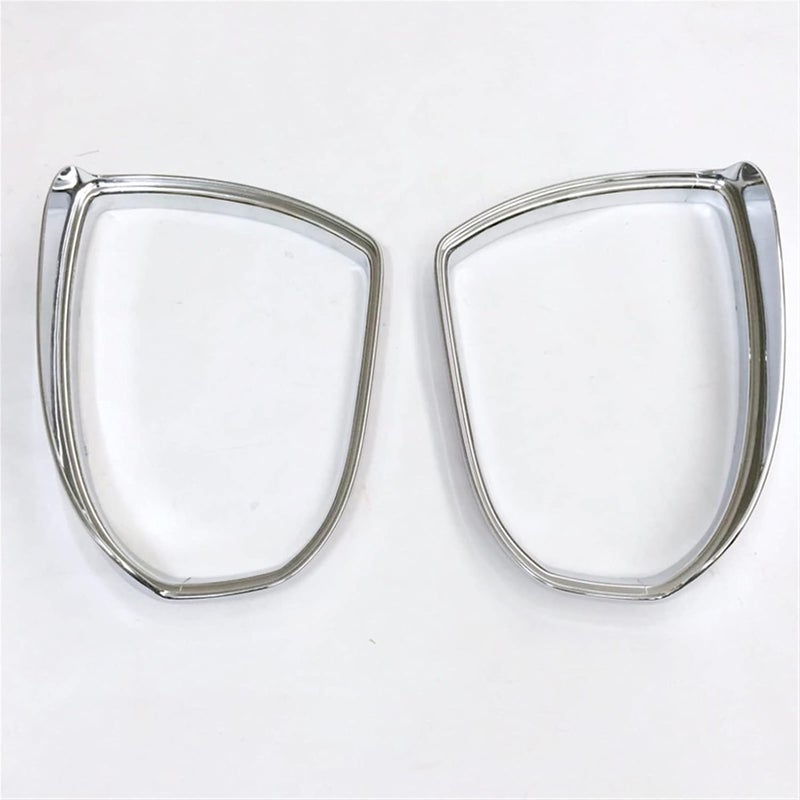 Wivplex 2PCS ABS Chromed Side Door Mirror Eyebrow Shield Cover - Image 2