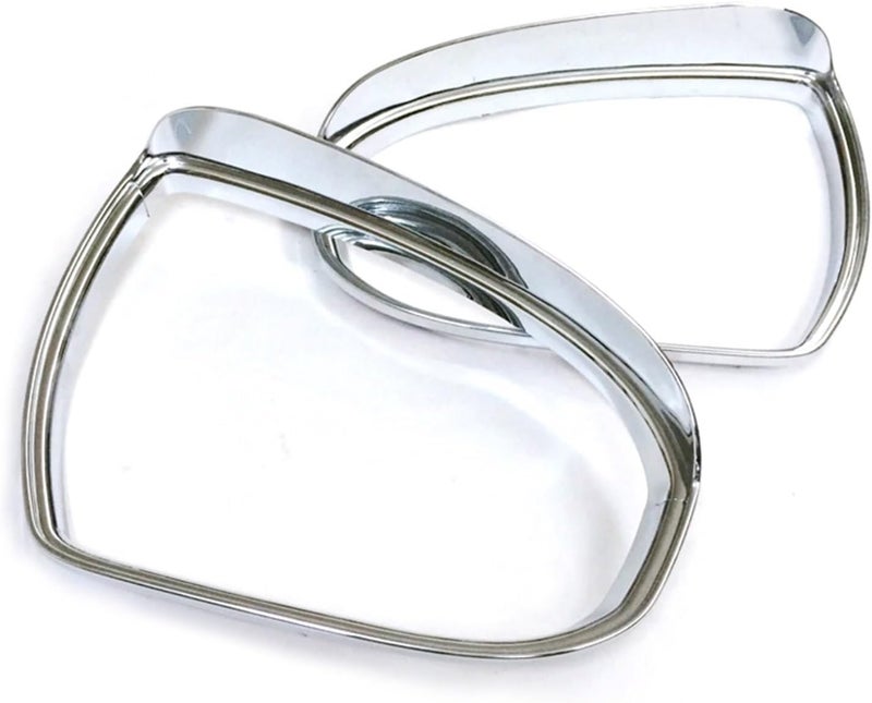 Wivplex 2PCS ABS Chromed Side Door Mirror Eyebrow Shield Cover - Image 1