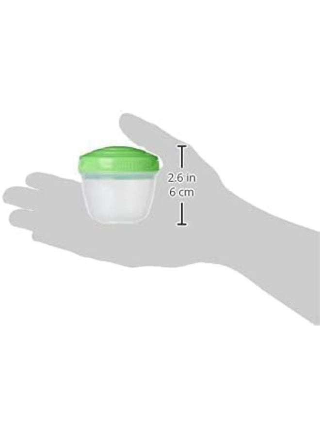 حاويات تخزين الوجبات الخفيفة الجاهزة، صلصة، أواني وجبات خفيفة متداخلة لصناديق الغداء للمدرسة والرحلات والصالة الرياضية والنوادي والعمل، أواني وجبات خفيفة صغيرة 150 مل، خالية من مادة BPA، ألوان عشوائية. (4) - Image 3