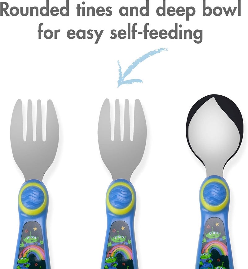 The First Years Toy Story Sculpted Flatware Set - 3 Piece Set for Kids - Image 2