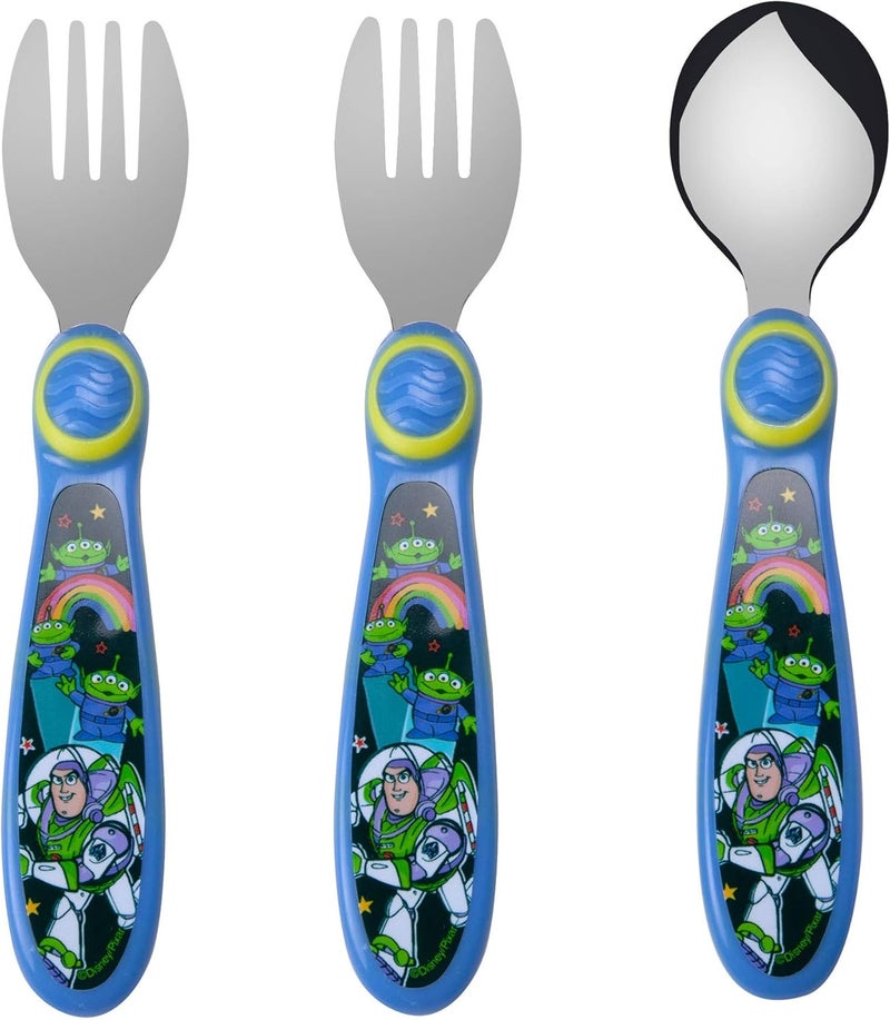 The First Years Toy Story Sculpted Flatware Set - 3 Piece Set for Kids - Image 1