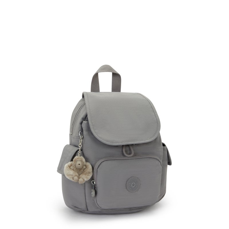 kipling City Pack Mini Inviting Grey Small Backpack - Image 5