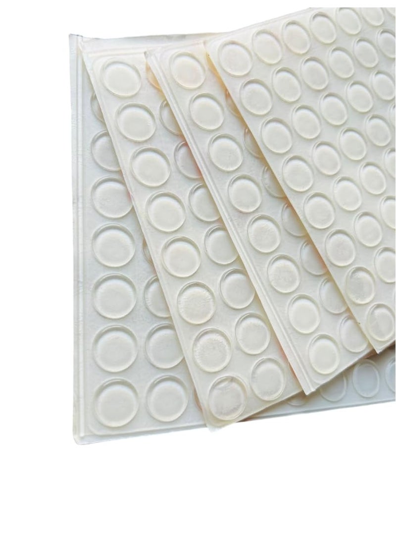 PICKWOOD PICKWOOD 3M Self Adhesive PU Dots Polyurethane BuffersBumpons Anti Skid Vibration PadStopper Clear Rubber Feet Pack of 128 Pieces Dia127 MM Thickness 17 MM PB0122  - Image 2