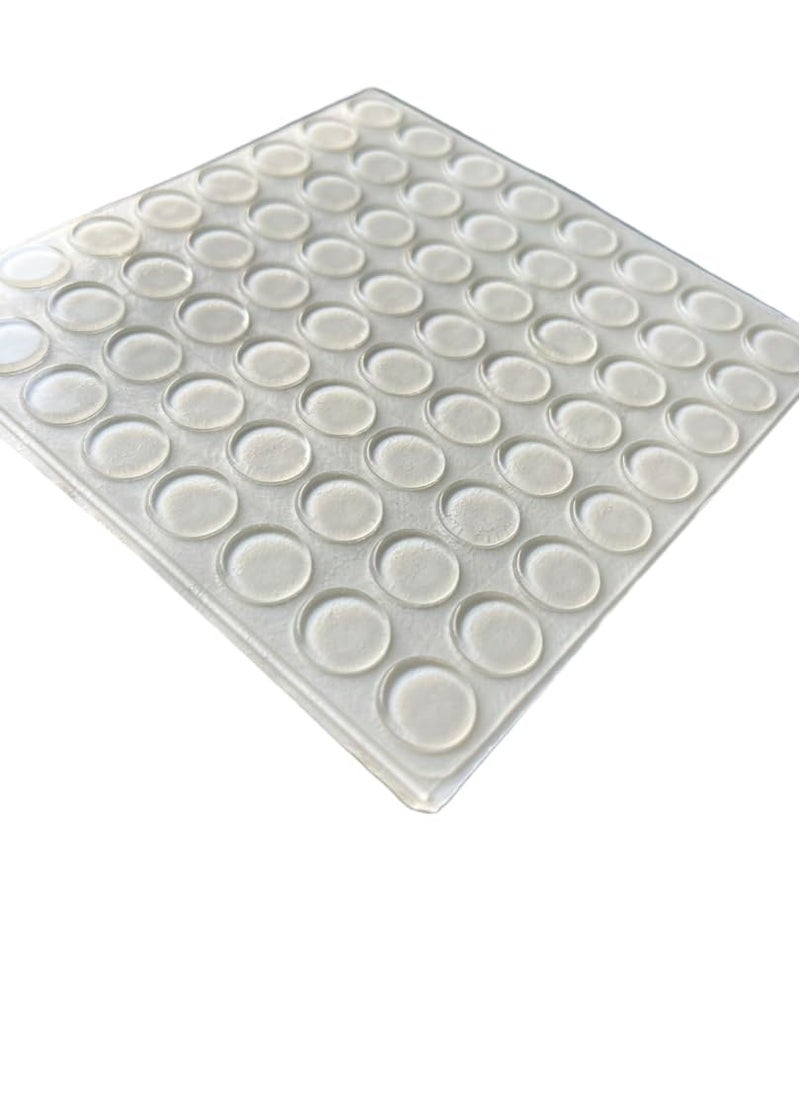 PICKWOOD PICKWOOD 3M Self Adhesive PU Dots Polyurethane BuffersBumpons Anti Skid Vibration PadStopper Clear Rubber Feet Pack of 128 Pieces Dia127 MM Thickness 17 MM PB0122  - Image 3