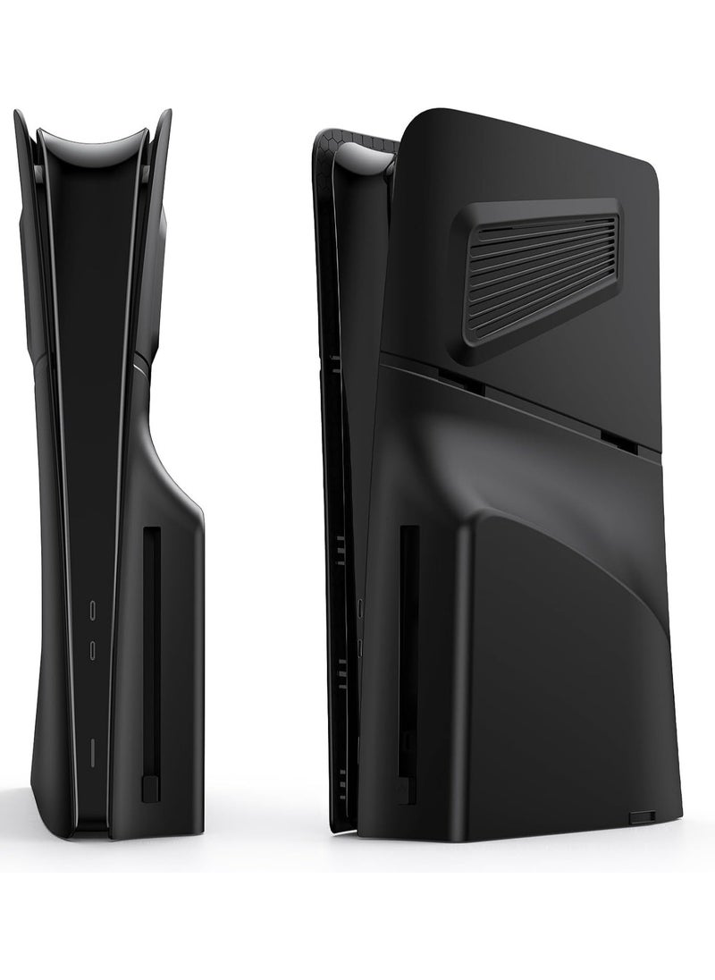 XICEN Premium ABS Replacement Shell for PS5 Slim Disc Edition (Black)  - Image 1
