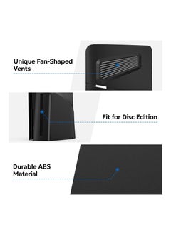 XICEN Premium ABS Replacement Shell for PS5 Slim Disc Edition (Black)  - Image 4