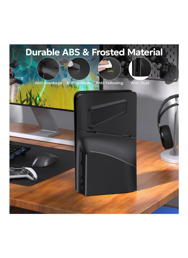 XICEN Premium ABS Replacement Shell for PS5 Slim Disc Edition (Black)  - Image 5