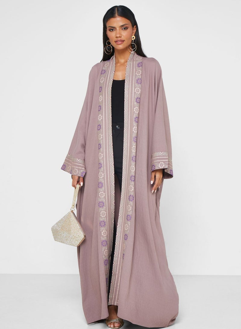 Embroidered Cape Sleeve Abaya