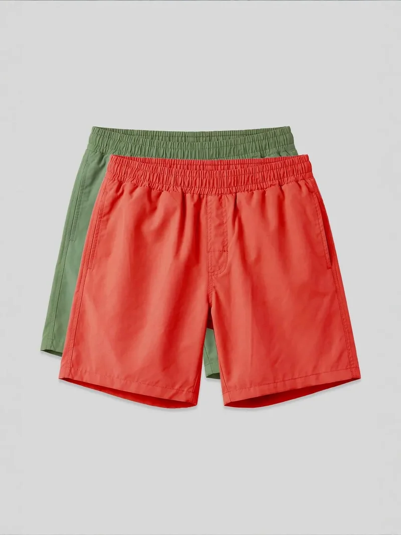 TOMMY Men's Mid Waist Swim Shorts