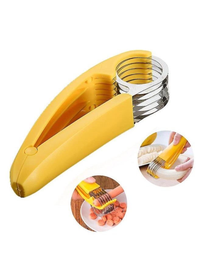 Generic - Stainless Steel Banana Cutter Your Must-Have Kitchen Companion for Perfectly Sliced Fruits Vegetables and More - Image 1