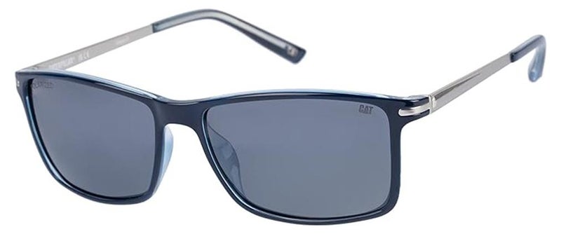 CAT men Precision 8506 Polarized Reactangle Sunglasses Blue 58 mm - Image 1