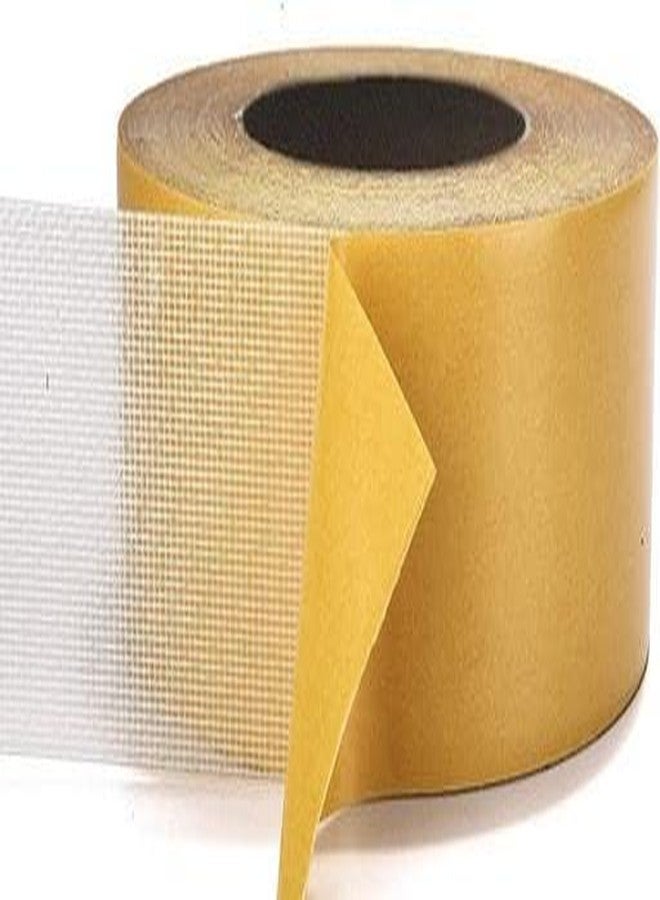 KORTELOZ Double Sided Coated Adhesive Cloth Tape with Yellow Glassine Paper 50 mm Width [2"inchi] x 20 Meter LengthKOR-P047 - Image 1