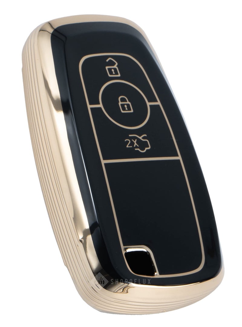 Shopoflux® TPU Smart Key Cover Compatible with Endeavour | Figo | Aspire | Freestyle Titanium (Black TPU Pack 1) - Image 1