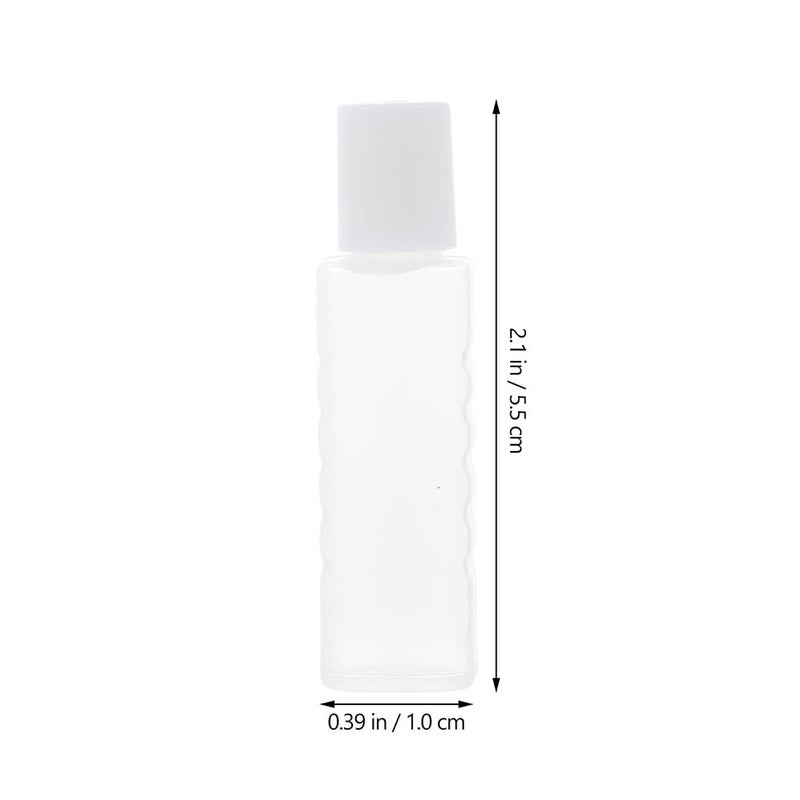 Healifty 30PCS 3ML Empty Plastic Squeezable Eye Liquid Dropper Bottles with Screw Cap, Portable Travel Empty Cosmetic Lens Care Bottle, Mini Refillable Plastic Droper Bottle - Image 2